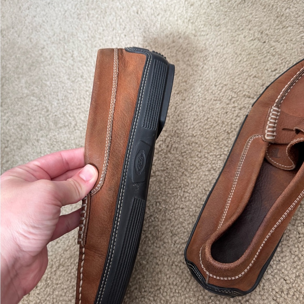 Tod's Brown Leather Moccasins